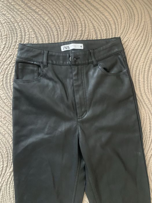Брючки кожзам Zara разм 46
