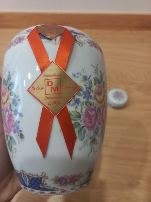 Conjunto 3 peças Limoges, muito detalhado