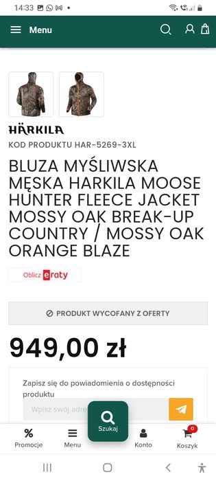 Harkila kurtka kamuflaż Mosse Oak