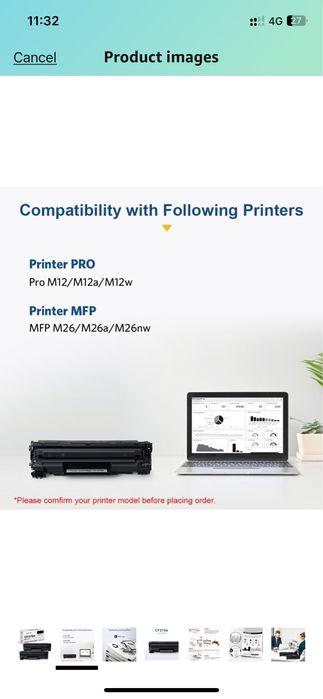 Toner impressora HP Pro M12 e/ou MFPM26 - NOVO (embalado e por usar)