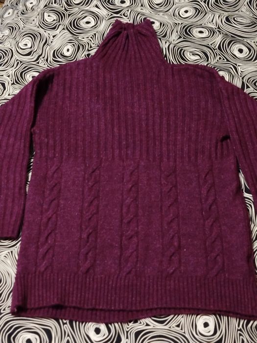 Ciemno fioletowy melanż nowy golf Moda Katalinski L 40