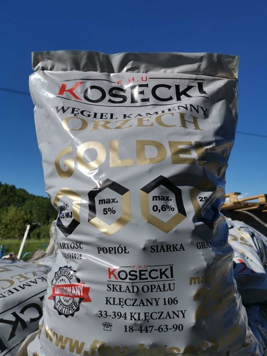 Węgiel workowany ORZECH GOLDEN 25 kg