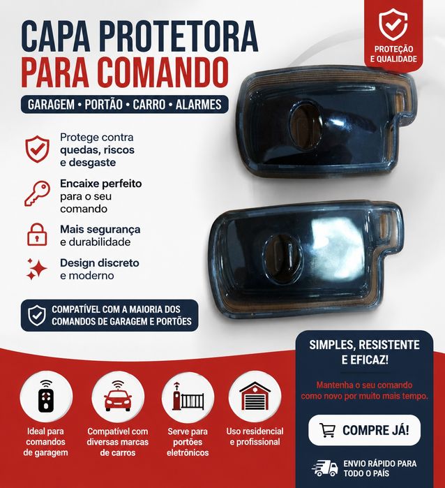 Capa protetora para comando
