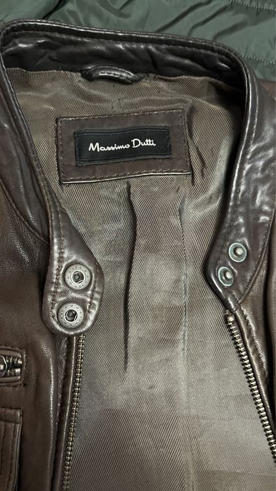 Шкіряна куртка massimo dutti