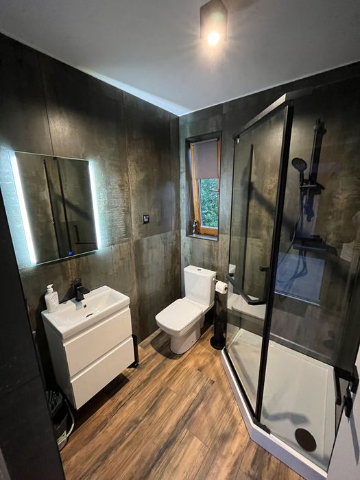Domki Platan nowoczesne modułowe balia ferie jacuzzi sauna SPA Karpacz