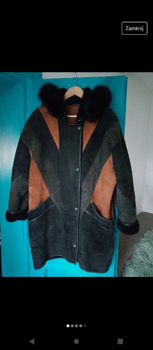 Kożuch naturalny kożuszek vintage