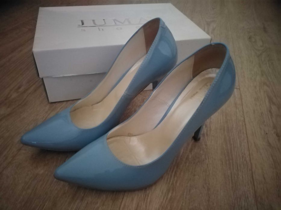 Buty szpilki niebieskie