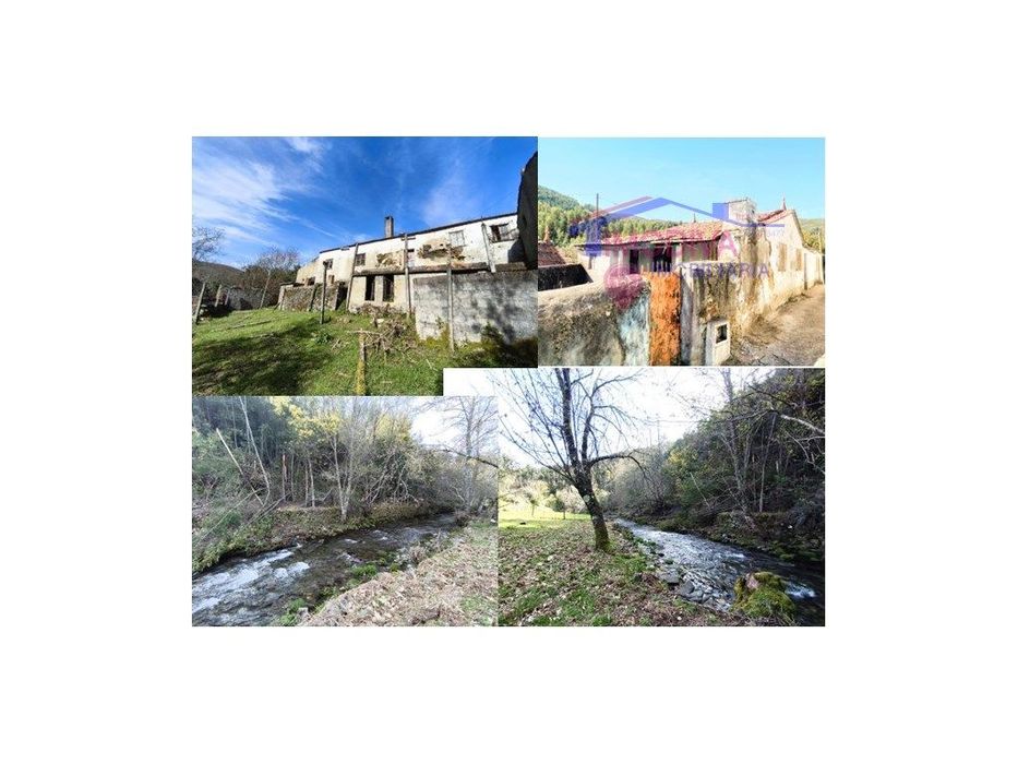 Casa de campo T5 com quintal e terreno junto a ribeira, freguesia d...