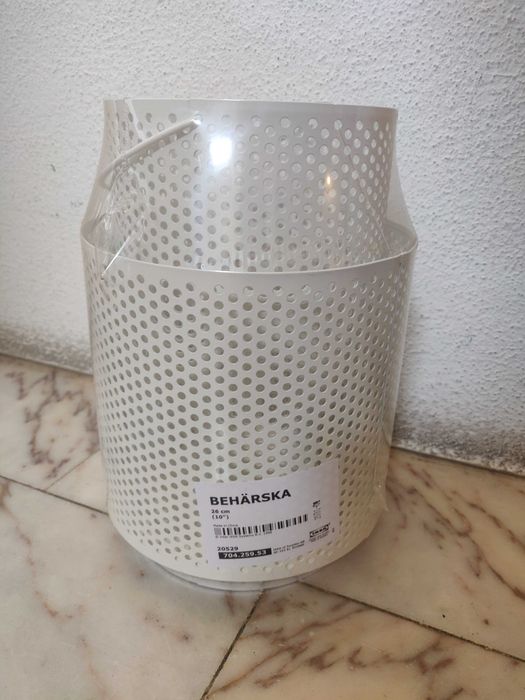 IKEA BEHARSKA - Lanterna branca para vela - 26 cm - Nova