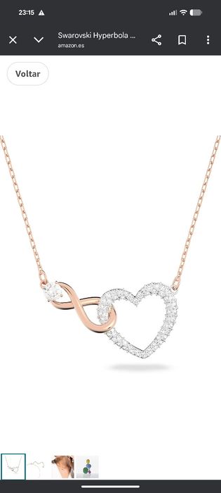 Colar e brincos Swarowsky