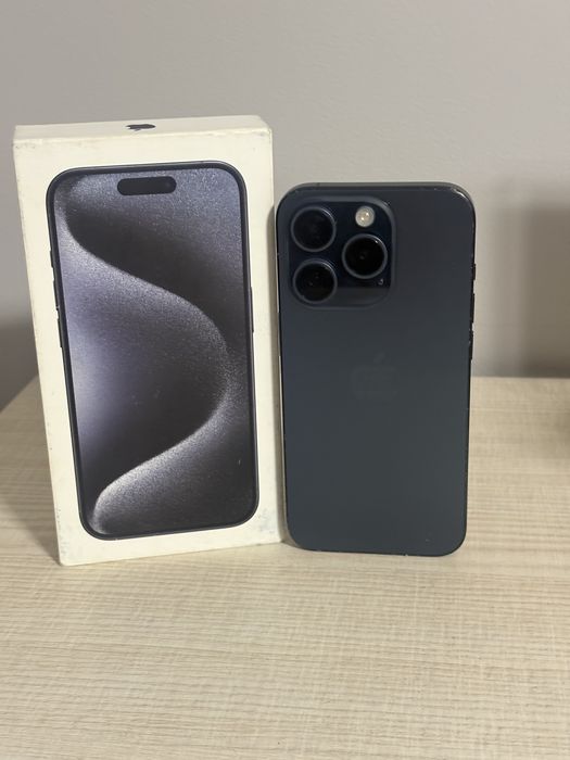 Iphone 15 pro blue tytanium 100% okazja