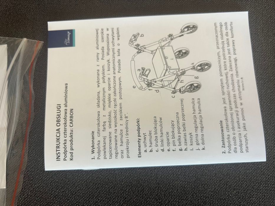 Podpórka czterokołowa nowa