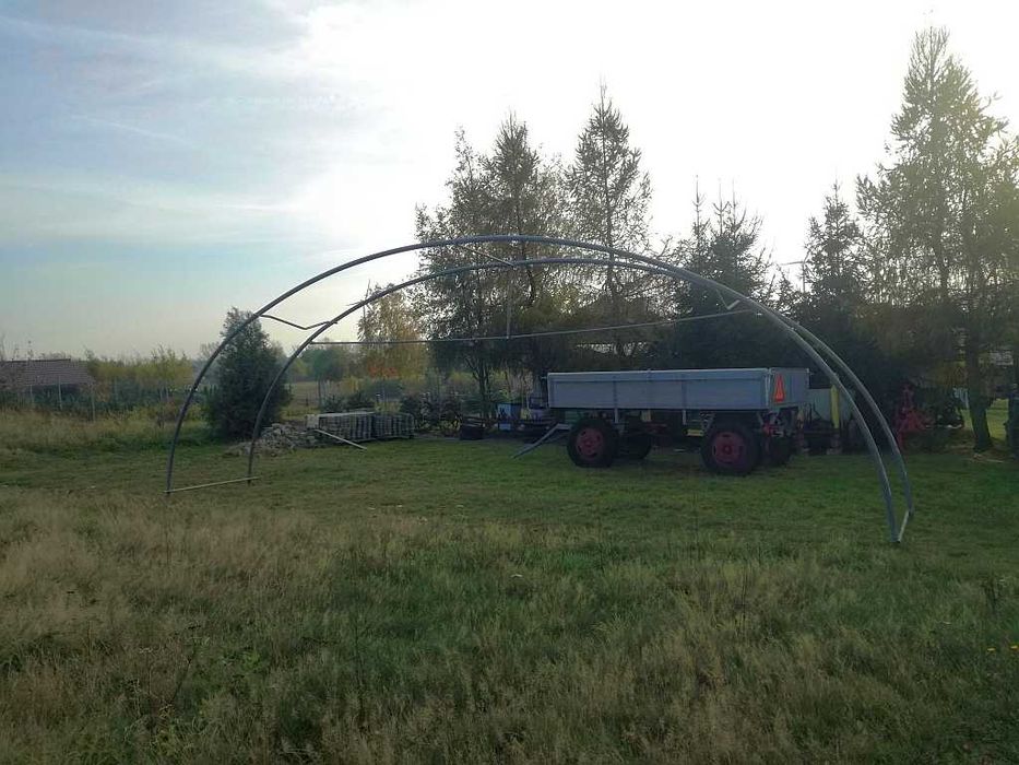 Konstrukcja Hali Łukowej Namiotowej 9x12 Wiata Tunel Stelaż Ocynk