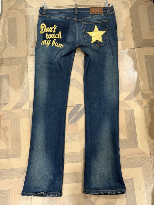 Вінтажні джинси D&G Dolce & Gabbana “Don't touch my bum” Y2K: 1