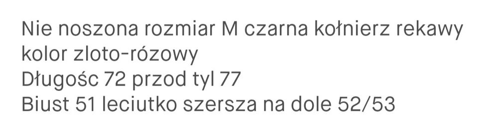 Kurtka rozm M czarna