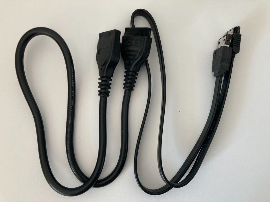 Placa NOVA slot traseiro do computador para ligar discos SATA externos