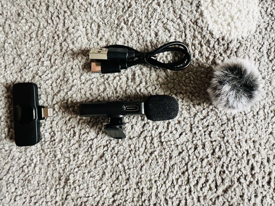 Przenośny mikrofon klipsowy krawatowy do iPhone