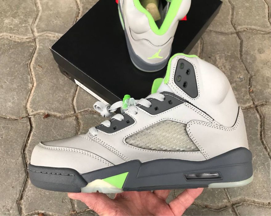 Jordan 5 Retro Green Bean сірі 41-45 в наявності