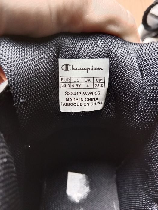 BUTY dziecięce CHAMPION MID wysokie ocieplane na rzep rozm. 36,5