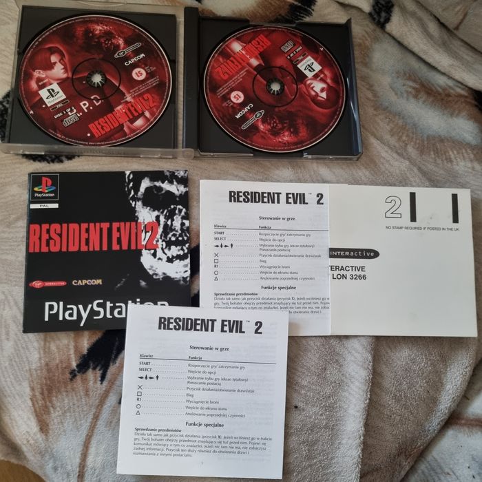 Resident evil 2 Ps1 3xA + Instrukcja w Polskim jezyku