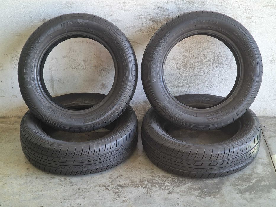 4 Pneus 175/65R15 DUNLOP Semi Novos
