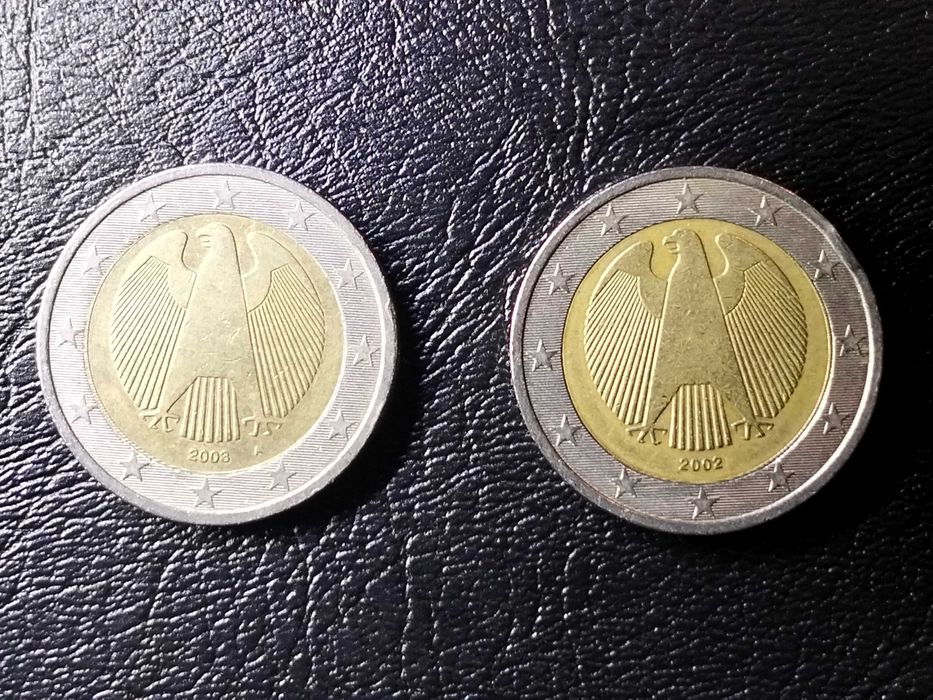 2€ Alemanha ( 2002) erro de Cunhagem