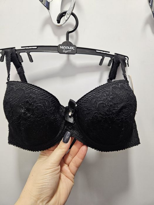 Biustonosz bardotka Nipplex 65E czarny