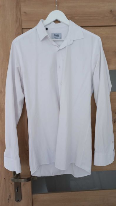 Biała koszula męska Espada Slim Fit M 39-40 elegancka wizytowa