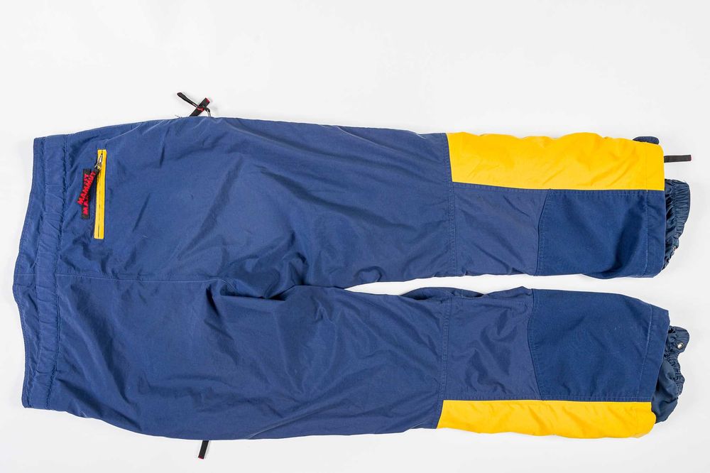 Mammut - spodnie DRYtech granatowo - żółte r. 50