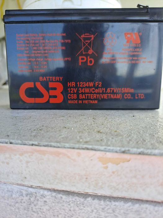 Bateria 12V 9Ah CS3 HR1234W F2