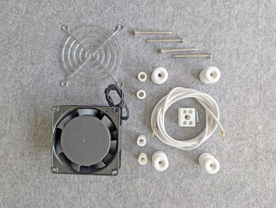 KIT #012 Resistência Silicone + Suportes + Ligador + Ventilador