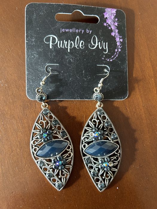 Kolczyki Purple Ivy komplet