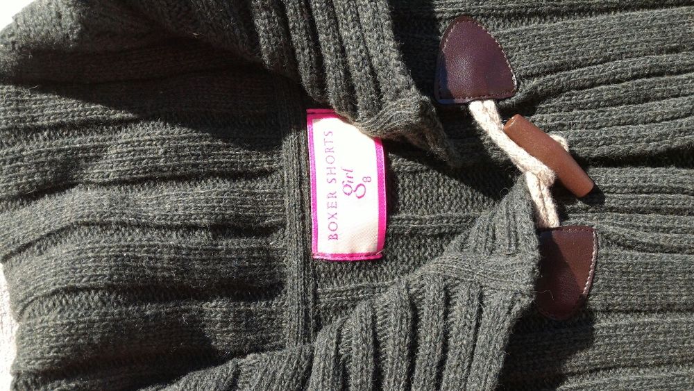 Casaco de menina de lã, 8 anos