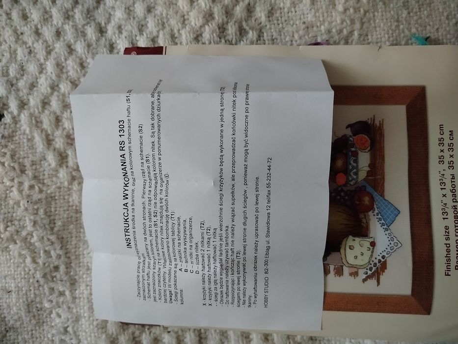 Wzór do haftu krzyżykowego- komplet