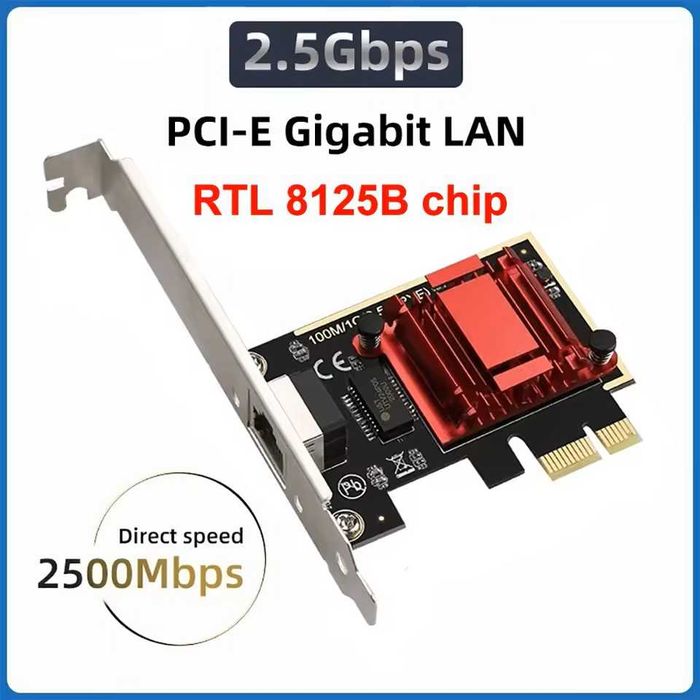 Karta sieciowa LAN Ethernet 2.5Gb RJ-45 PCIe
