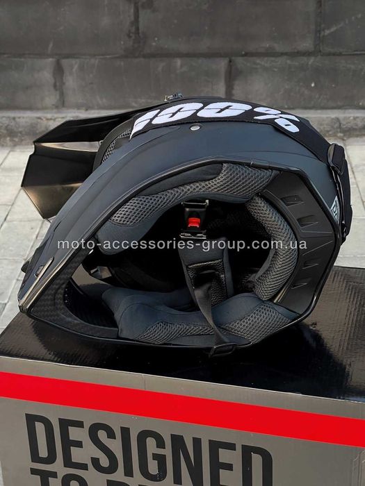 Кросовий шолом чорний матовий мотошолом мото шлем кроссовый ендуро
