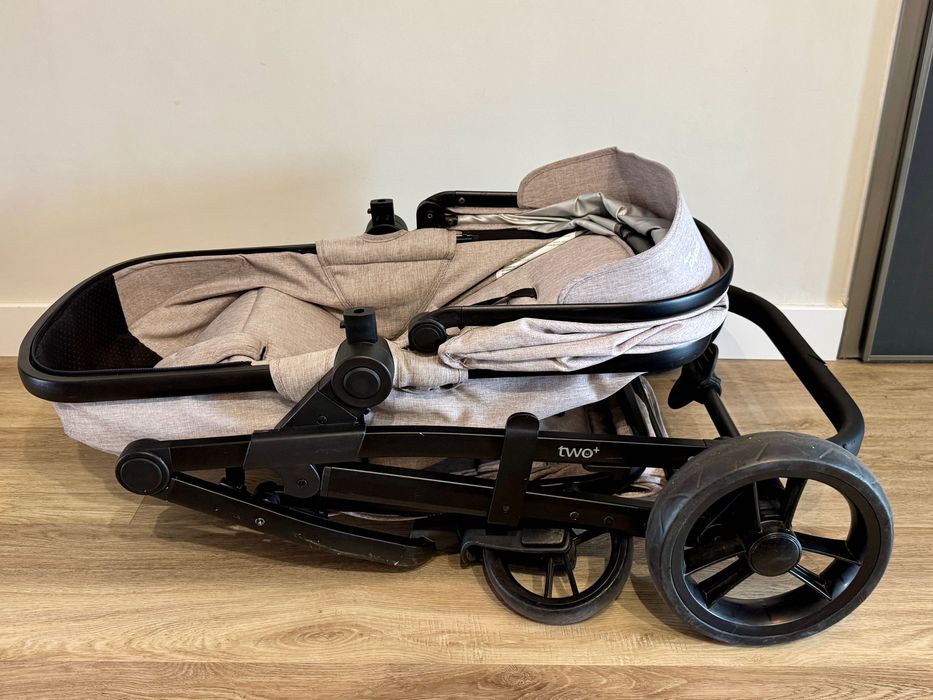 Carrinho Bebé 3 em 1 Asalvo Convertible Two+ 2 Bege COMPLETO