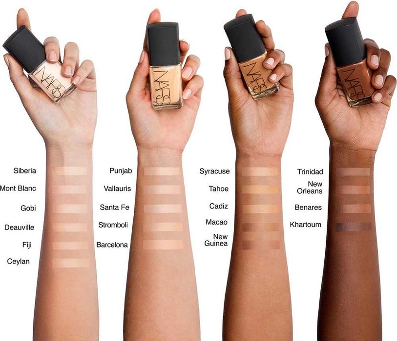 Podkład transparentny - NARS sheer glow found, 1 Med/Dark Syracuse