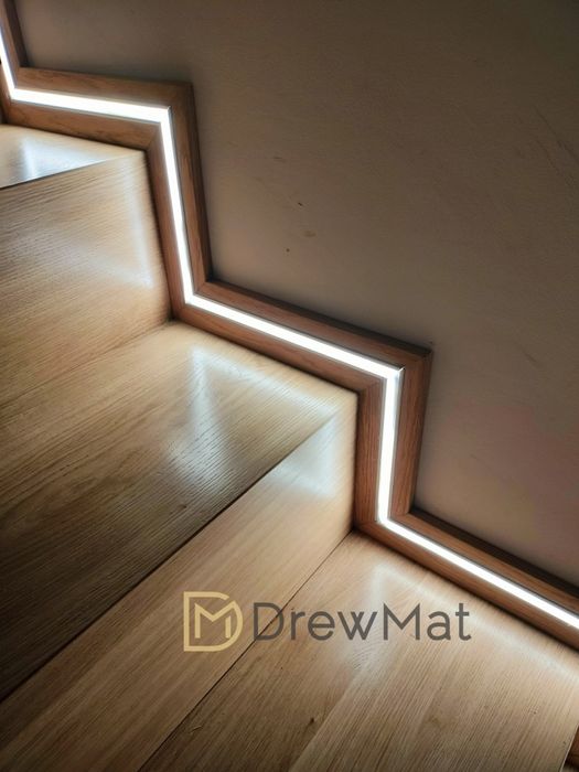 Schody dywanowe dąb jesion buk samodzielny montaż