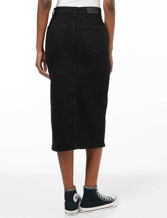 Damska Spódnica NOISY MAY NMKATH NW Slit Midi Skurt VI478BL Czarny M