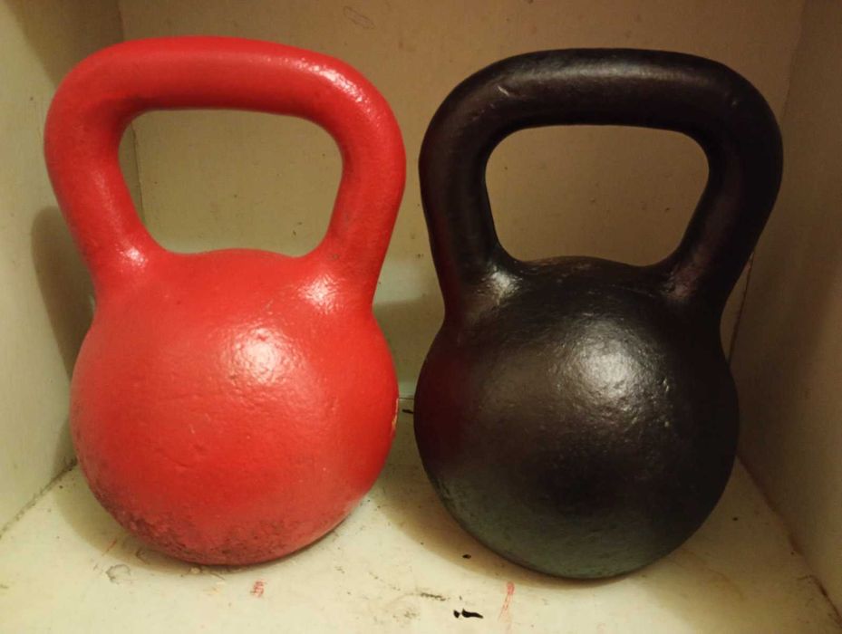 Гири 24 кг пара 2 шт СССР, длинные ручки, чебурашки