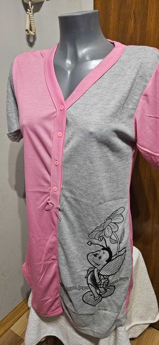 Koszula ciążowa S rozpinana do karmienia szpitala porodu poporodowa