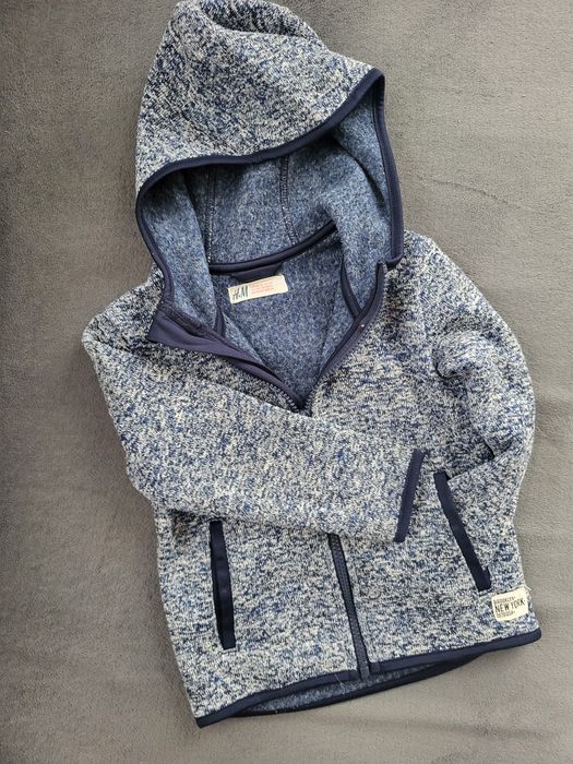 H&M Bluza granatowy melanż