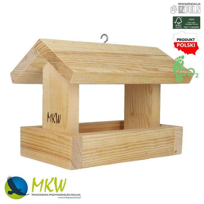 Comedouro educativo Faça Você Mesmo modelo DREWNIANY ECO DIY MKW