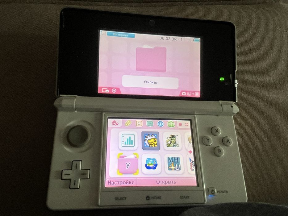 Nintendo 3DS Pure White в отличном состоянии