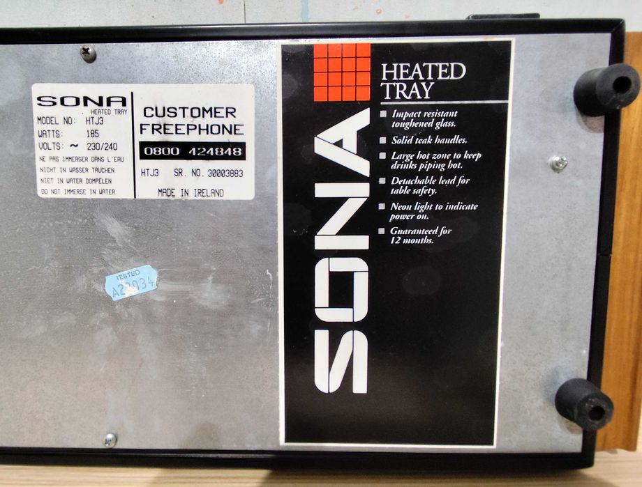 Bandeja de aquecimento de alimentos SONA SERVERY