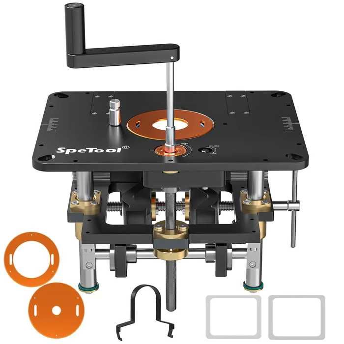 SpeTool EU P01002 Router Lift for 65–107 mm (2.56”–4.21”) Podnośnik do frezarki górnowrzecionowej REZERWACJA