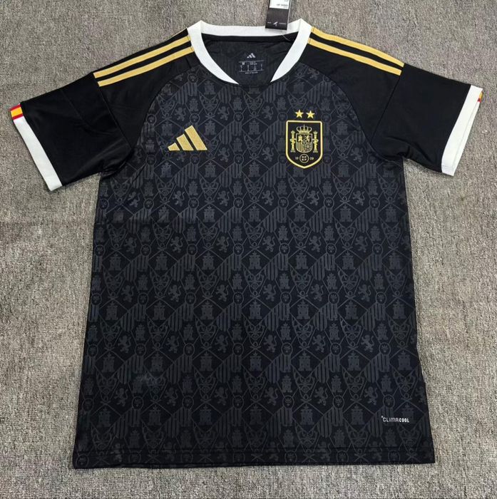 Spain 2-Star Football Shirt (Black/Gold) – Special Edition 2026
