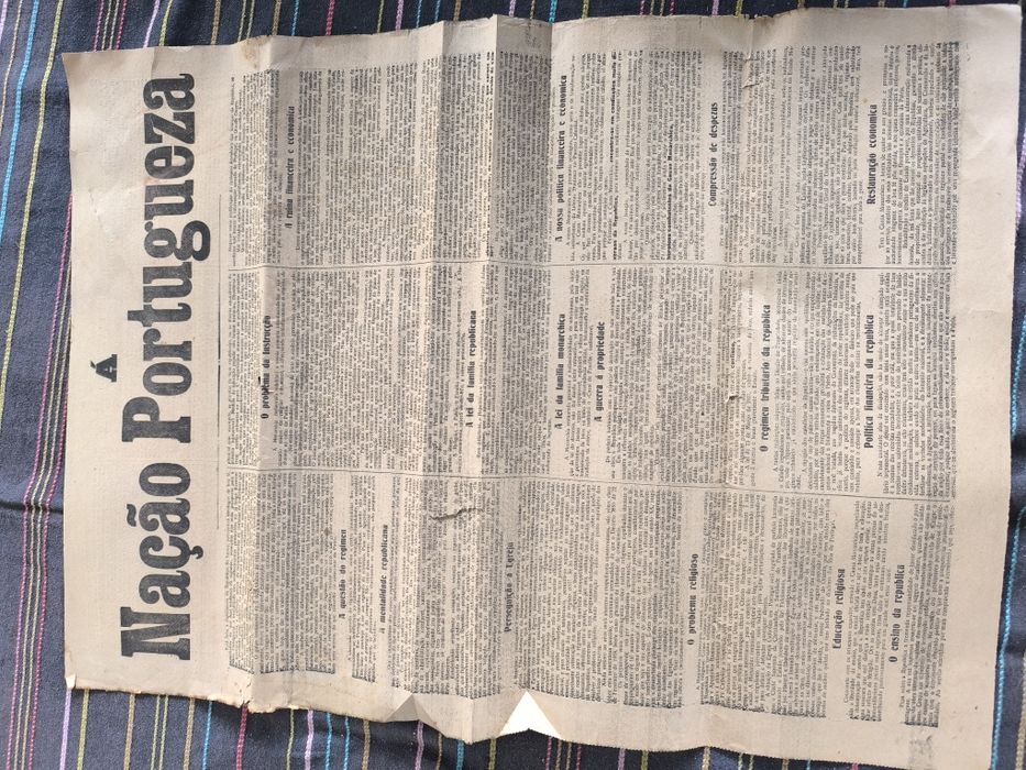 Á nação portugueza manifesto jornais
