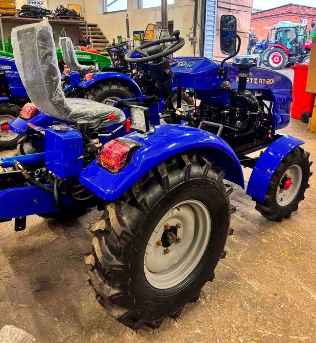 Трактор мототрактор Форте RT-201 + плуг та фреза. Посилена рама